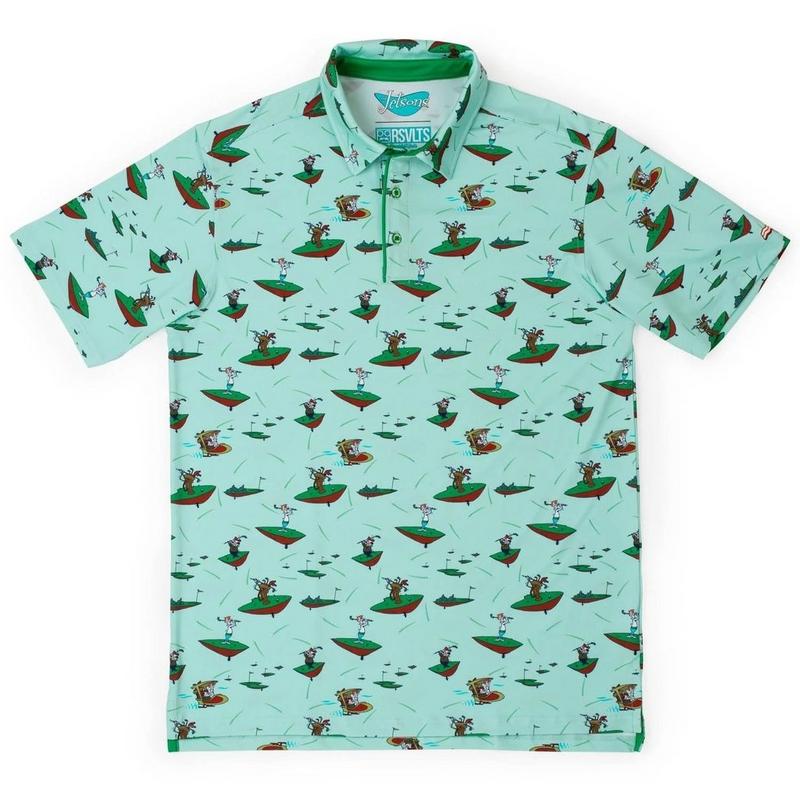 Men's Jetsons Orbit City Golf Club Short Sleeve Polo