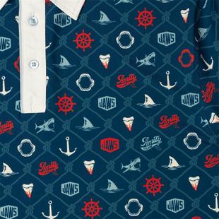 Polo Jaws Teeth & Tide & Terror pour hommes BREAKFAST BALLS