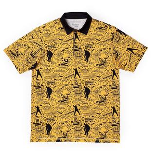 Men's Happy Gilmore Just Tap It In Short Sleeve Polo BREAKFAST BALLS