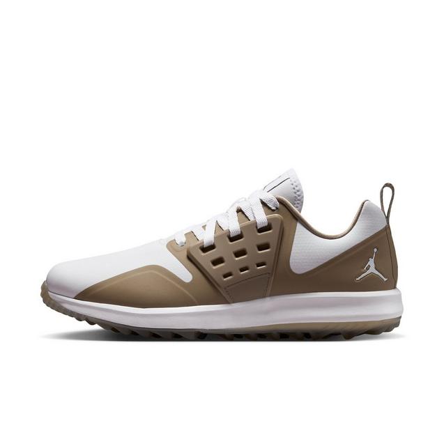 Air Jordan Grind Spikeless Golf Shoe - White/Brown JORDAN