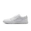 Chaussures de golf sans crampons Air Jordan 1 Low G - Blanc/Gris