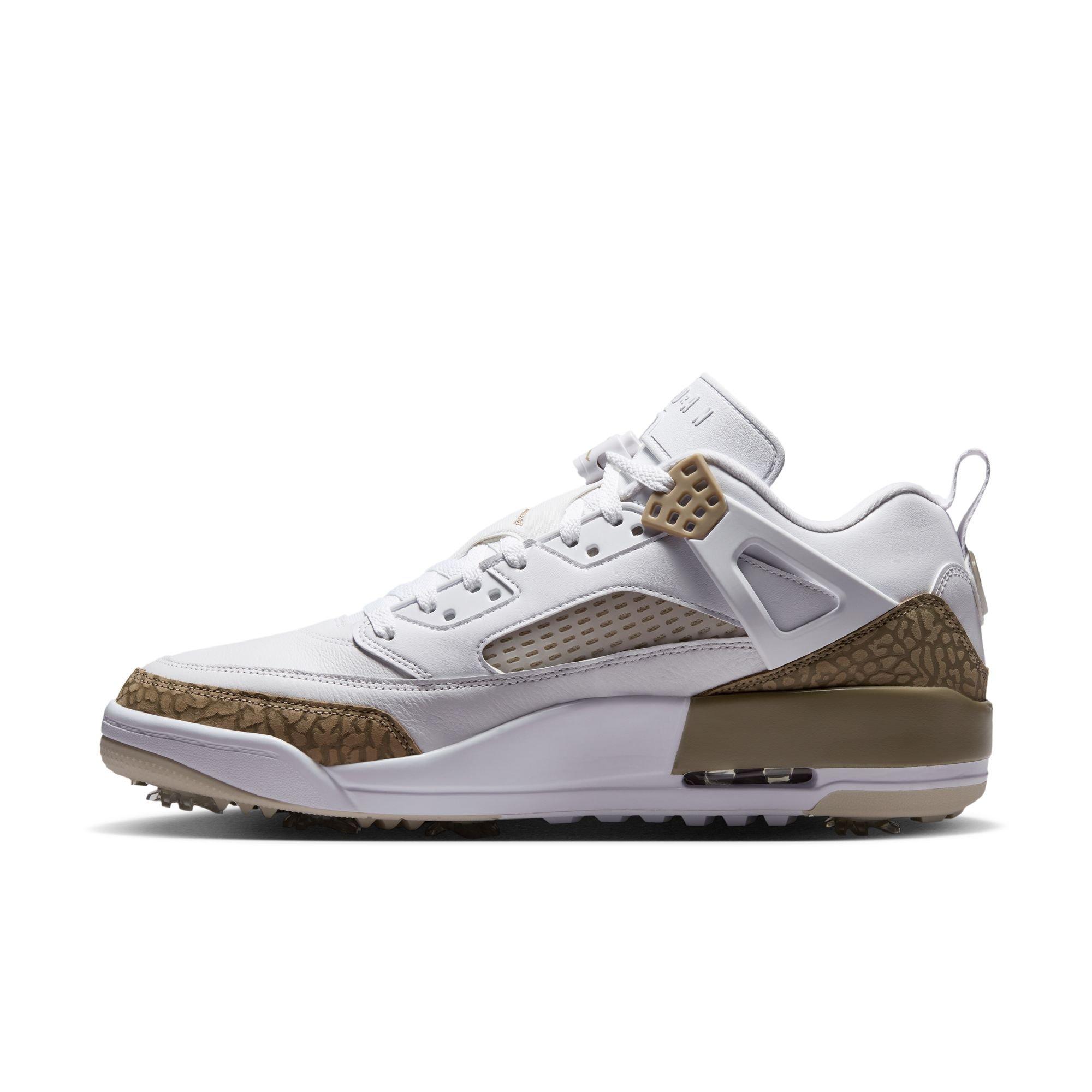 Jordan Spizike G Spiked Golf Shoe - White/Brown