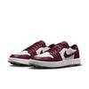Chaussures de golf Air Jordan 1 Low G &agrave; crampons - Blanc/Bordeaux/Or