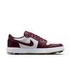 Chaussures de golf Air Jordan 1 Low G &agrave; crampons - Blanc/Bordeaux/Or