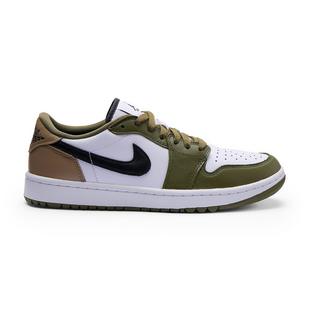 Air Jordan 1 Low G Spikeless Golf Shoe - White/Olive/Tan JORDAN