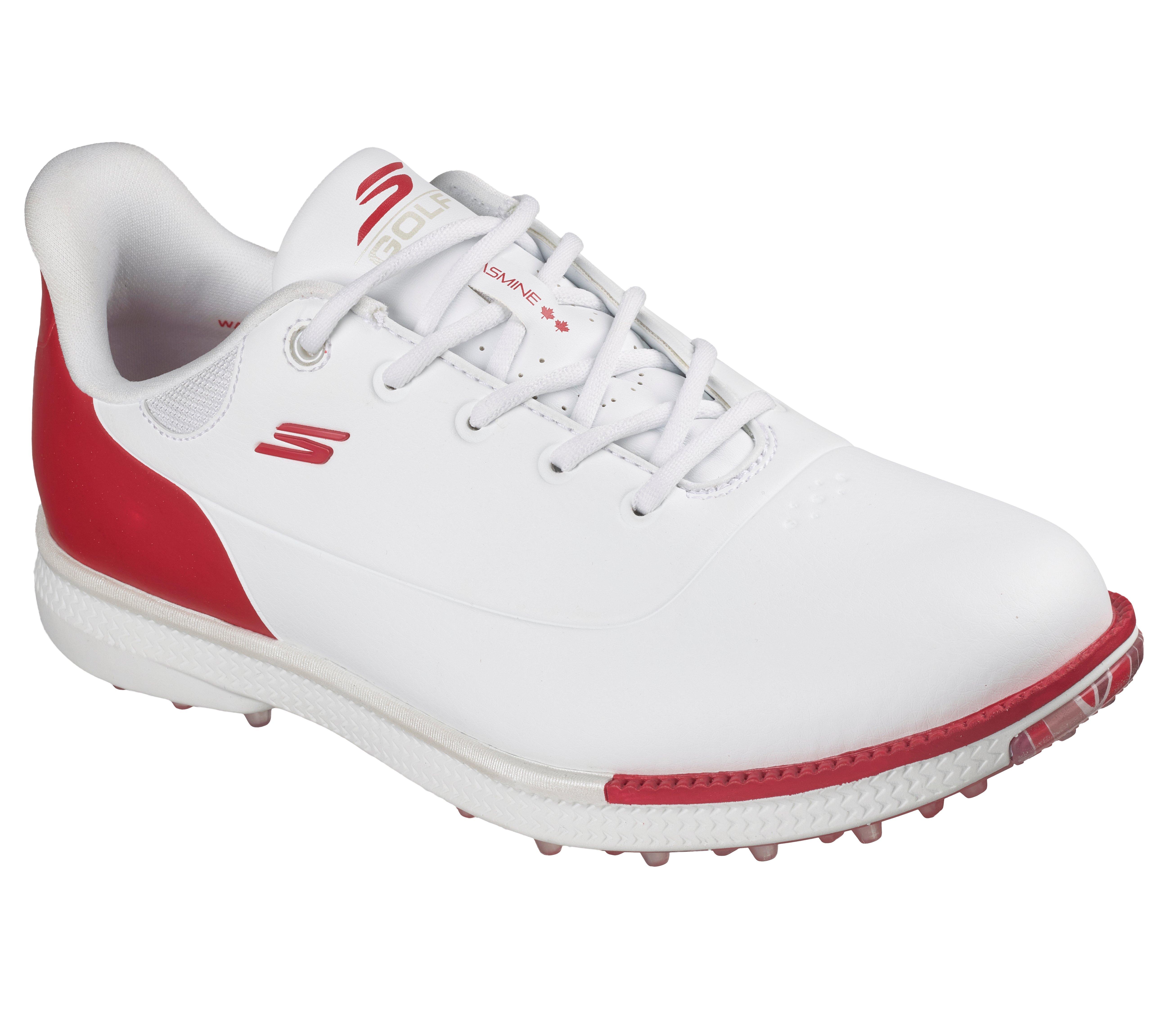 Women's Brooke LE Go Golf Jasmine 2 GF Spikeless Shoe - White/Red