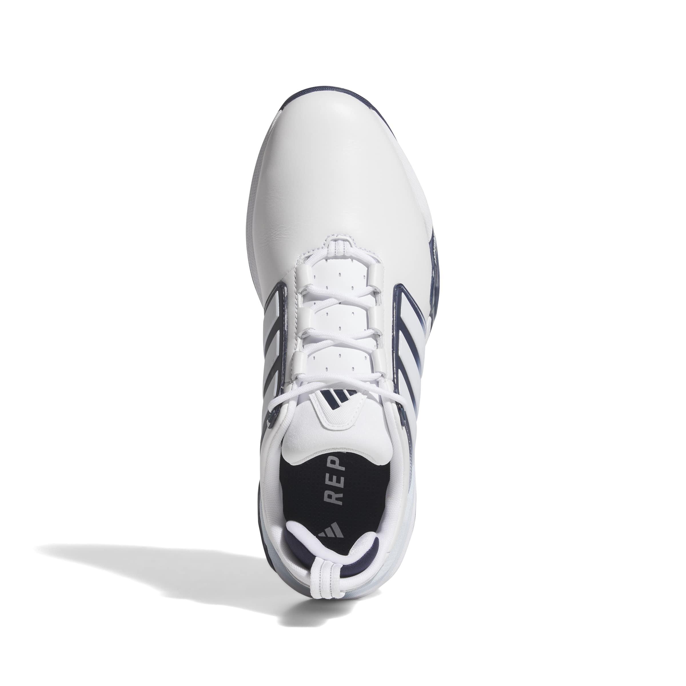Men's adiPower Spiked Golf Shoe - White/Blue/Navy