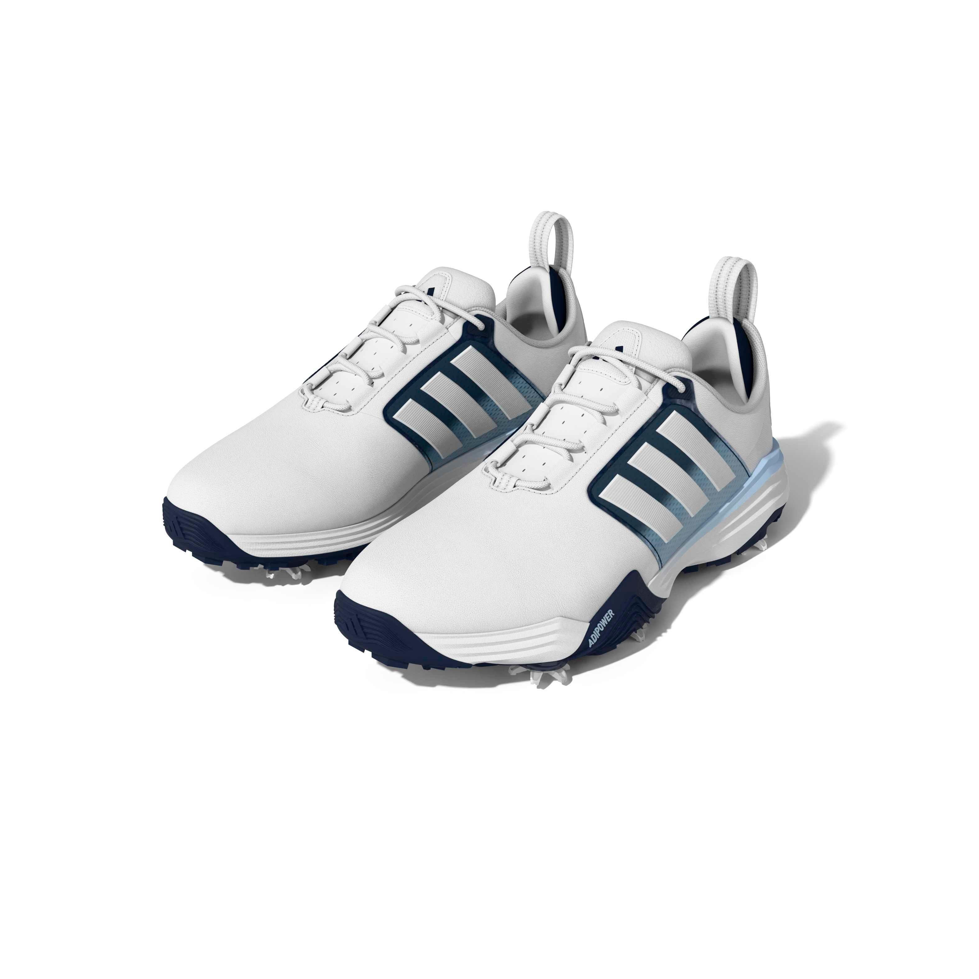 Men's adiPower Spiked Golf Shoe - White/Blue/Navy