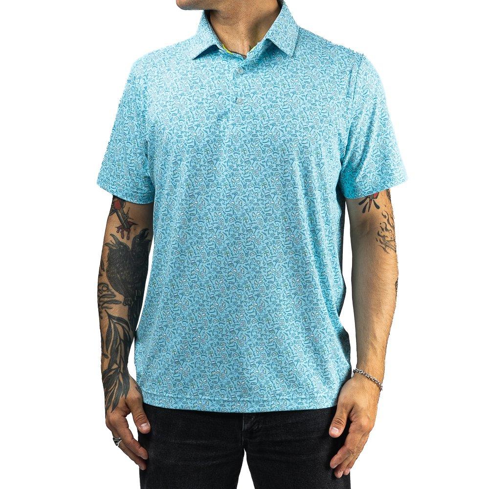 Men's Gone Fishing Short Sleeve Polo