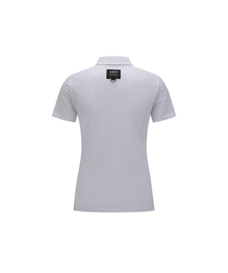 Women's Hybrid Solid Short Sleeve Polo
