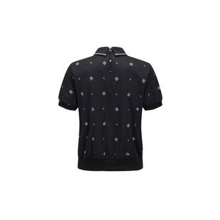 Women's Seasonal Pattern Half Zip Short Sleeve Polo ANEW