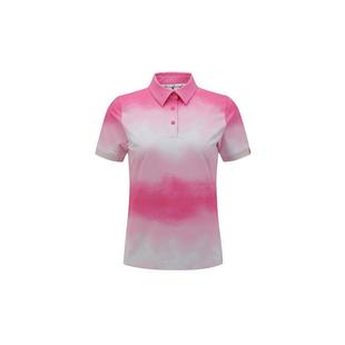 Women's Aurora Pattern Short Sleeve Polo ANEW