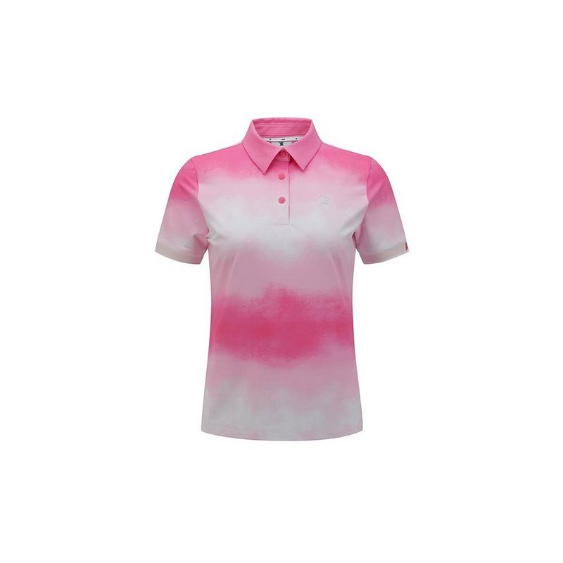Women's Aurora Pattern Short Sleeve Polo
