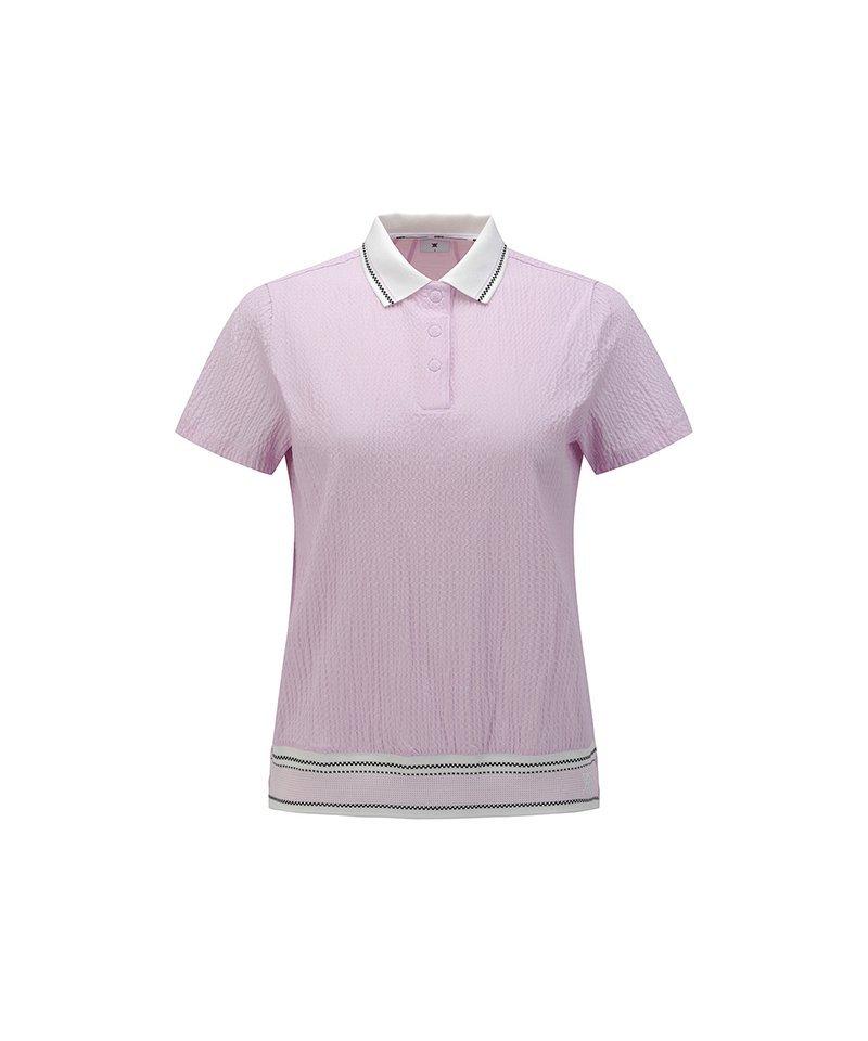 Women's Volume Blouson Short Sleeve Polo