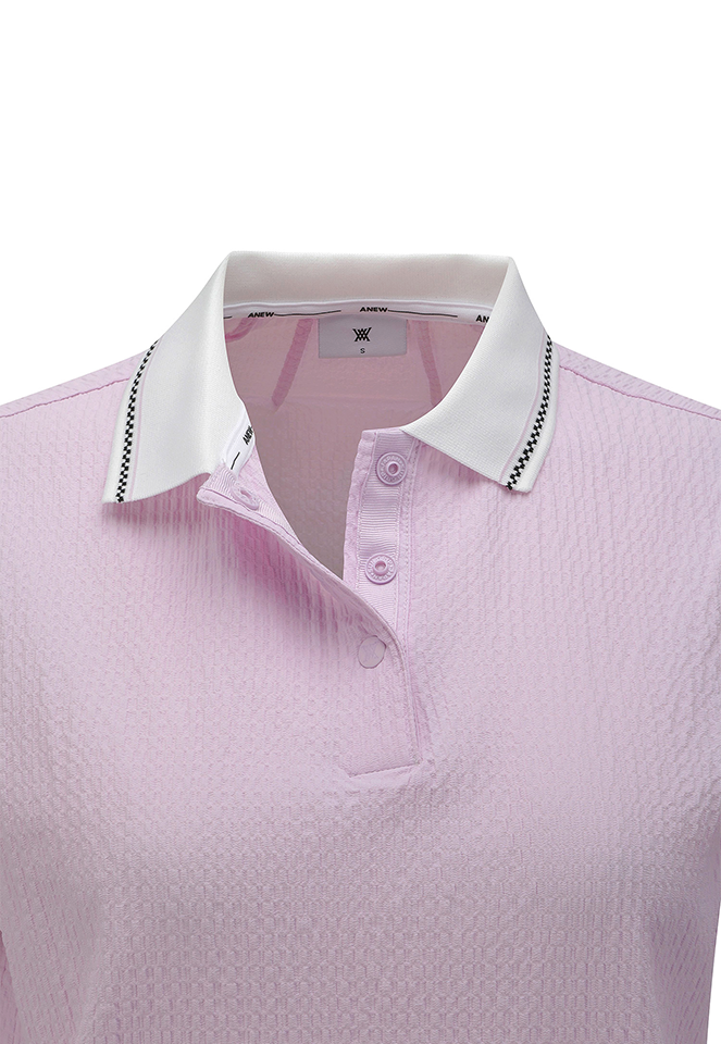 Women's Volume Blouson Short Sleeve Polo
