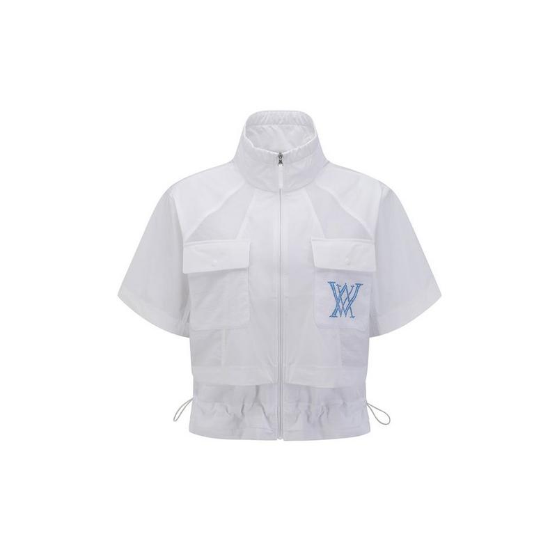Women's Essential Short Sleeve Pleats Jacket