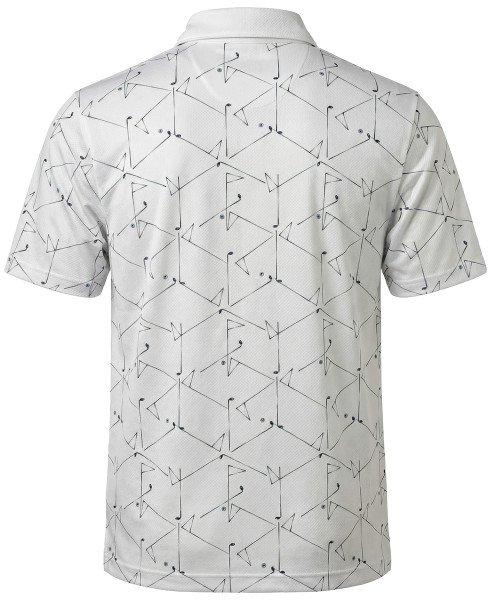 Men's Technical Golf Novelty Print Short Sleeve Polo