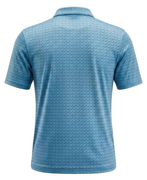 Men's All Over Geometric Cocktail Print Short Sleeve Polo