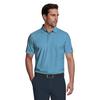 Men's All Over Geometric Cocktail Print Short Sleeve Polo