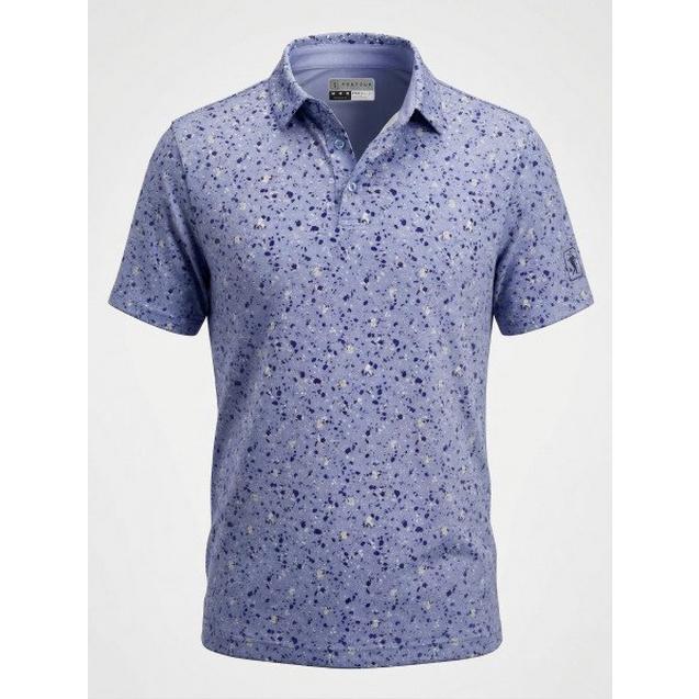 Men's Abstract Confetti Printed Short Sleeve Polo PGA TOUR