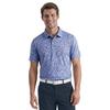 Men's Abstract Confetti Printed Short Sleeve Polo