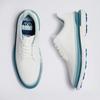 Chaussures de golf sans crampons Gallivan2r Tuxedo Stripe pour hommes - Blanc/turquoise