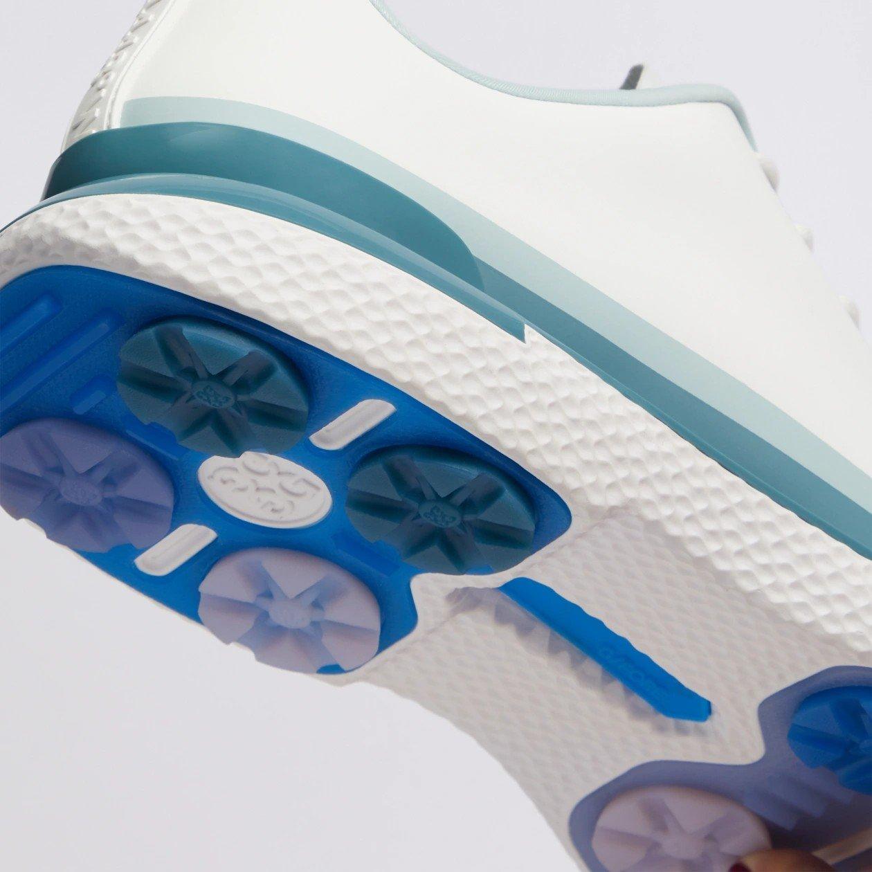 Men's Gallivan2r Tuxedo Stripe Spikeless Golf Shoe - White/Teal
