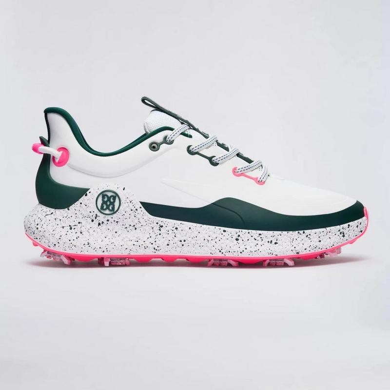 Men's MG4+ O2 G/LOCK Spiked Golf Shoe - White/Green/Pink