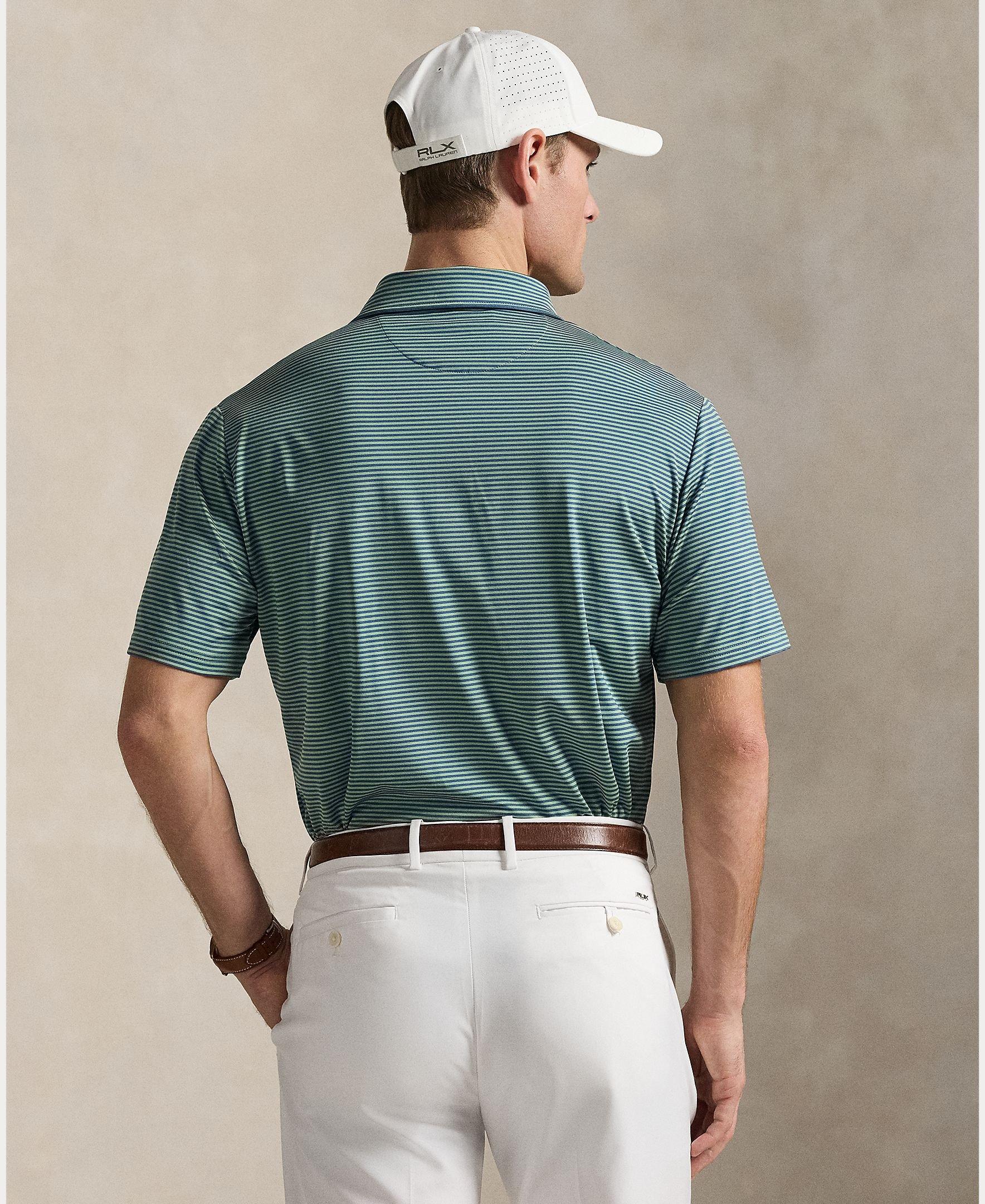 Men's Jersey Stripe Short Sleeve Polo