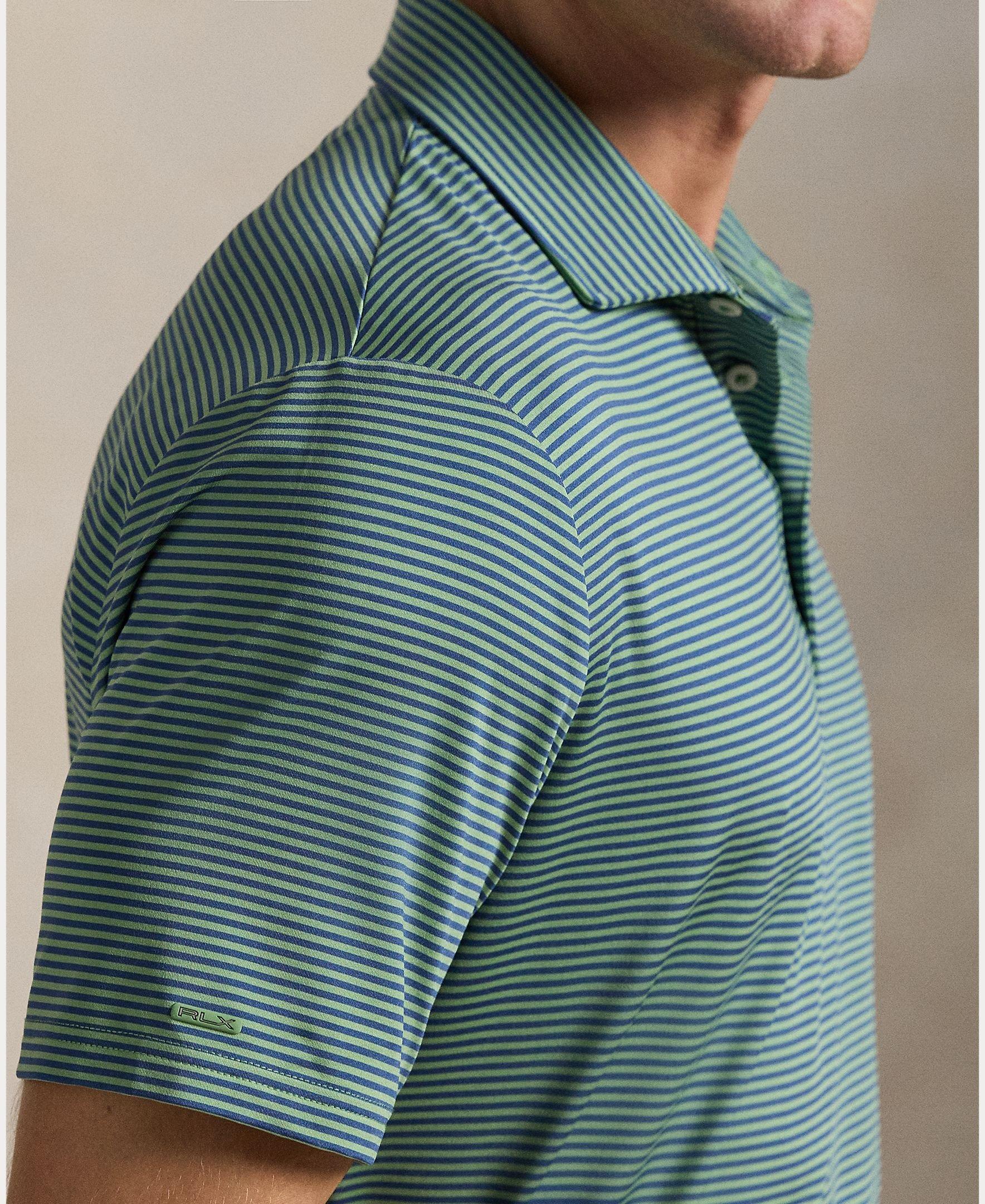 Men's Jersey Stripe Short Sleeve Polo