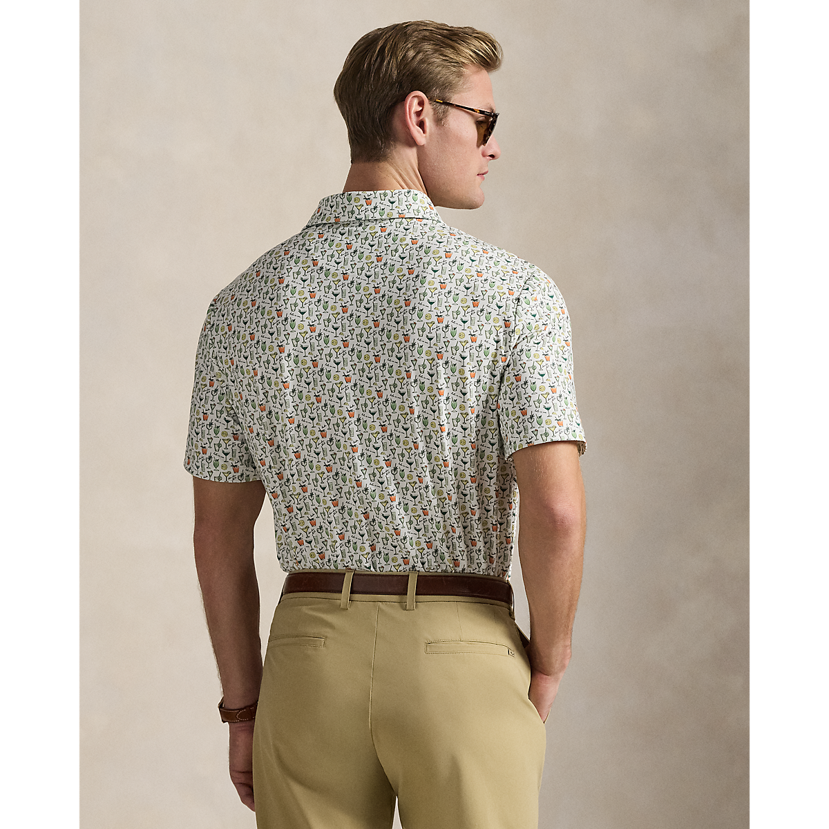 Men's Airflow Novelty Short Sleeve Polo