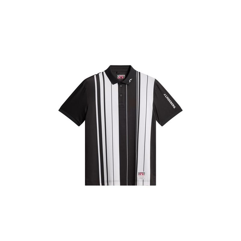 Men's 30Y Tour Tech Striped Short Sleeve Polo