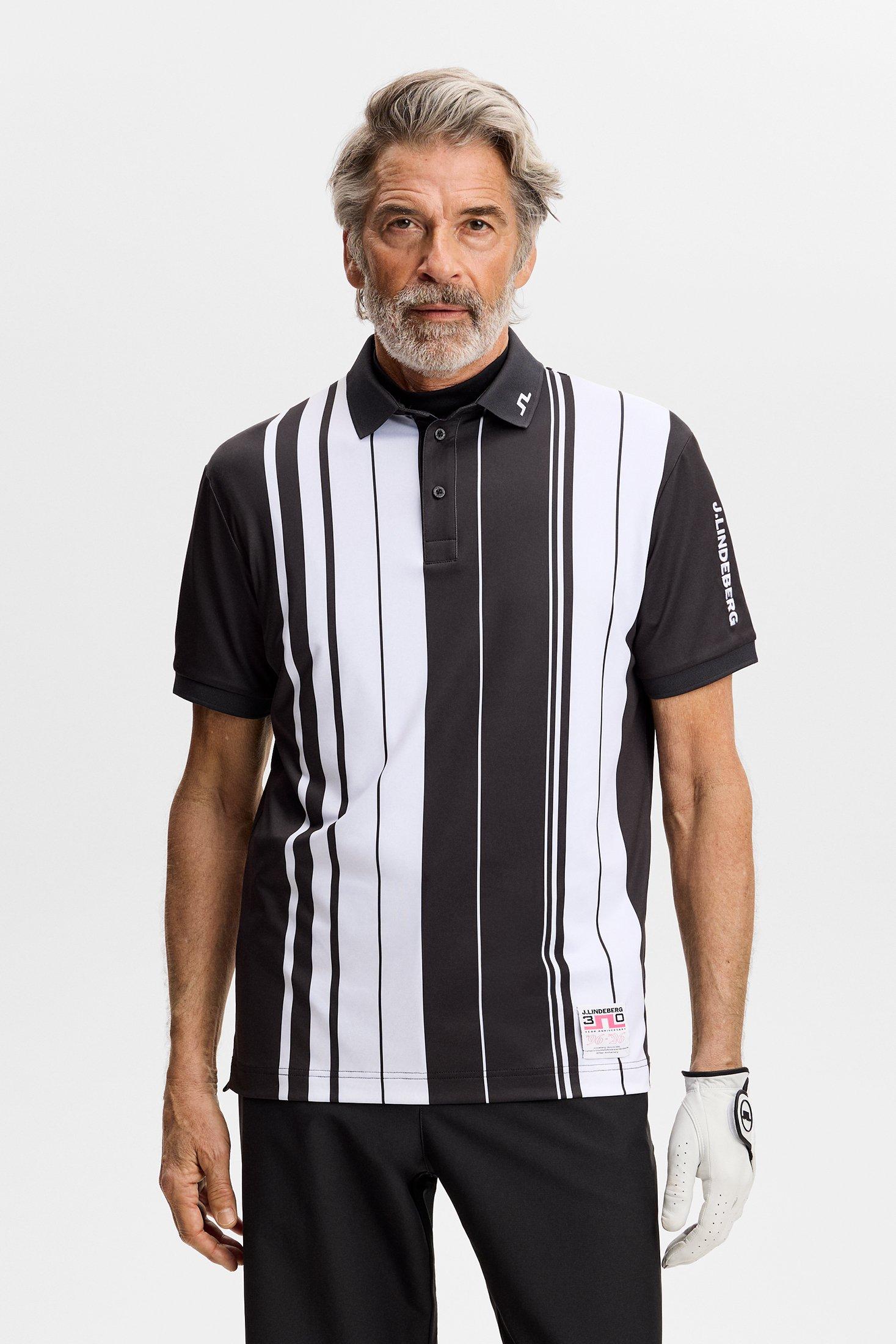 Men's 30Y Tour Tech Striped Short Sleeve Polo