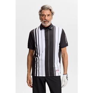 Men's 30Y Tour Tech Striped Short Sleeve Polo J LINDEBERG