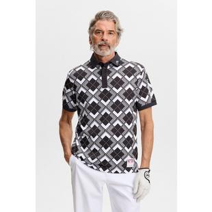 Men's 30Y Tour Tech Argyle Short Sleeve Polo J LINDEBERG