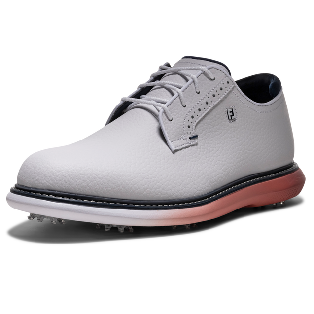 Men's Traditions Spiked Golf Shoe - White/Multi FOOTJOY