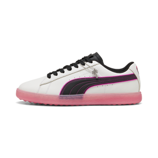 Men's PTC Suede G Spikeless Golf Shoe - White/Pink PUMA