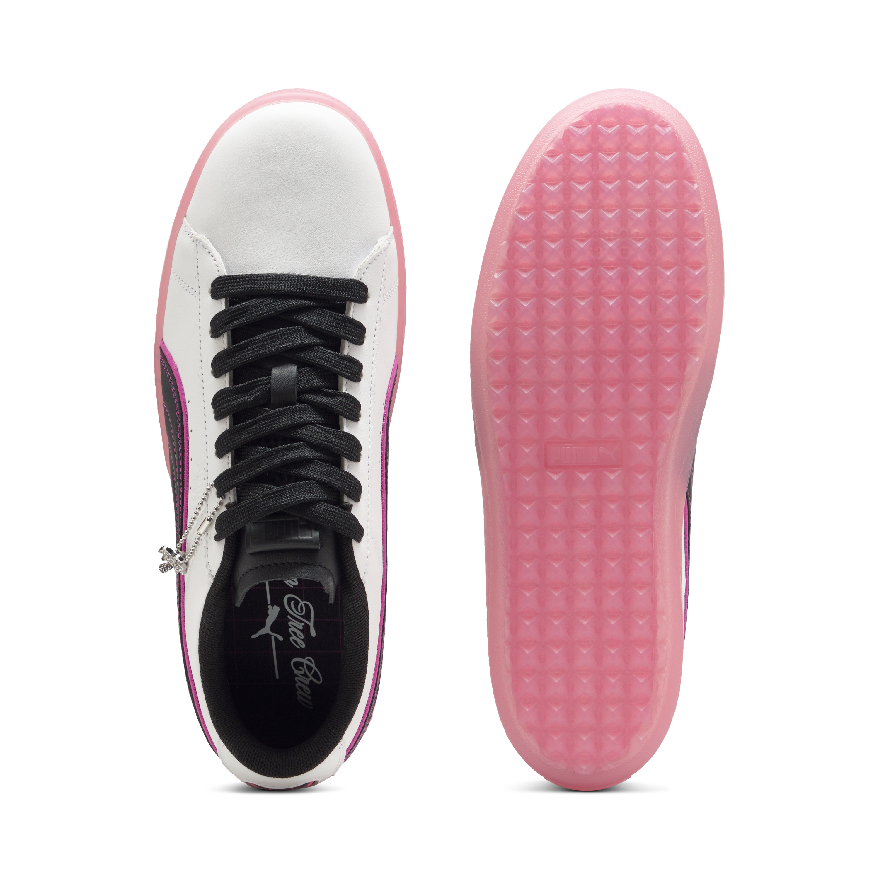Men's PTC Suede G Spikeless Golf Shoe - White/Pink
