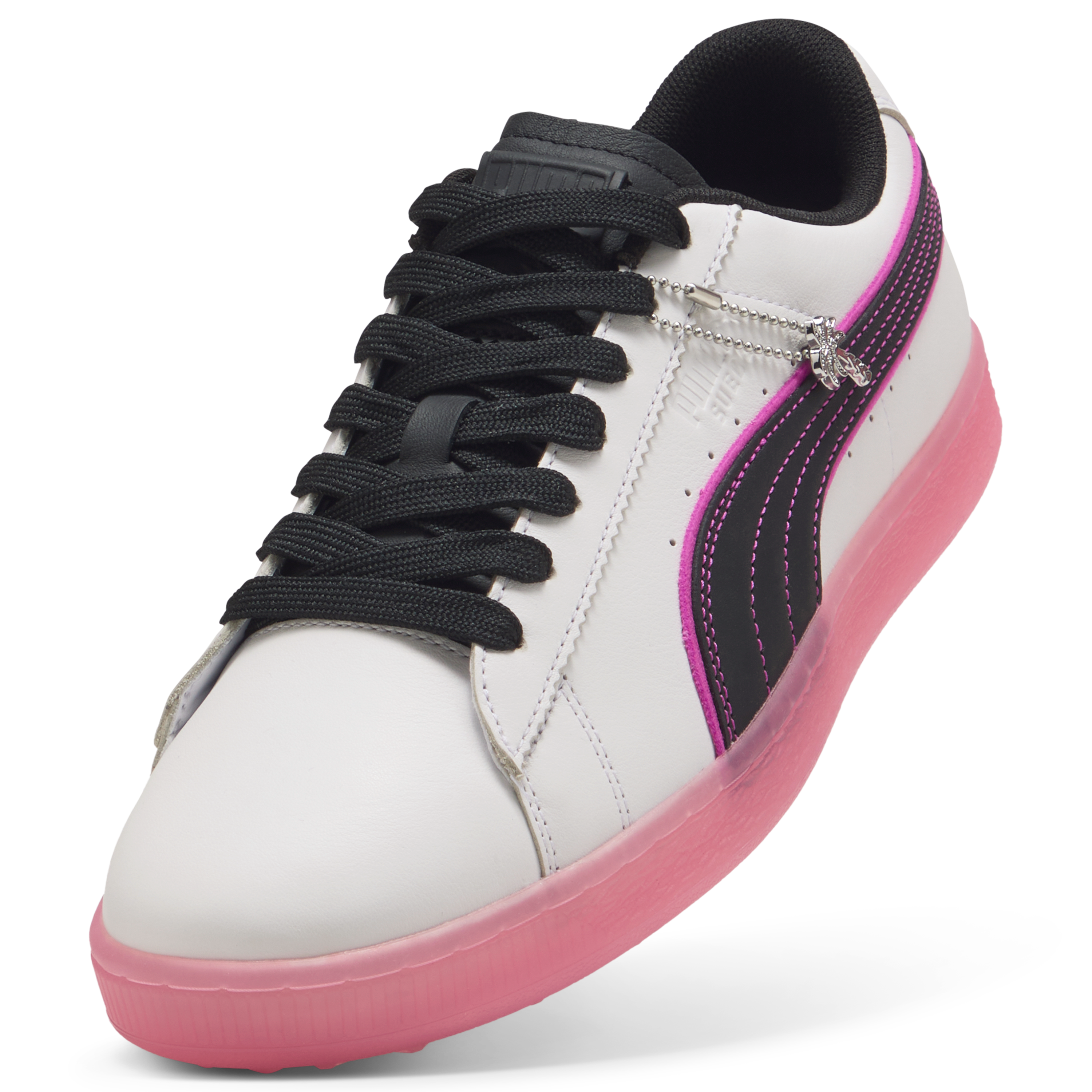 Men's PTC Suede G Spikeless Golf Shoe - White/Pink
