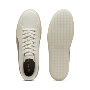 Chaussure de golf sans crampons en su&egrave;de pour hommes - Blanc/Gris PUMA