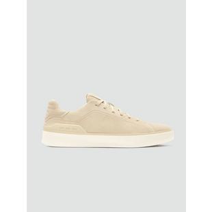 Men's Osprey Suede Spikeless Golf Shoe - Tan SUN DAY RED