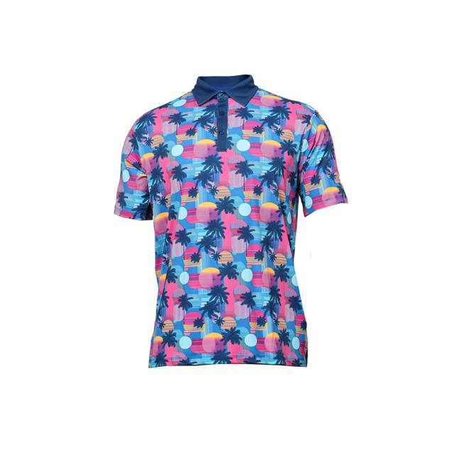 Men's Miami Nights Short Sleeve Polo ROLO