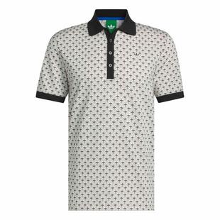 Men's Originals All Over Trefoil Short Sleeve Polo ADIDAS