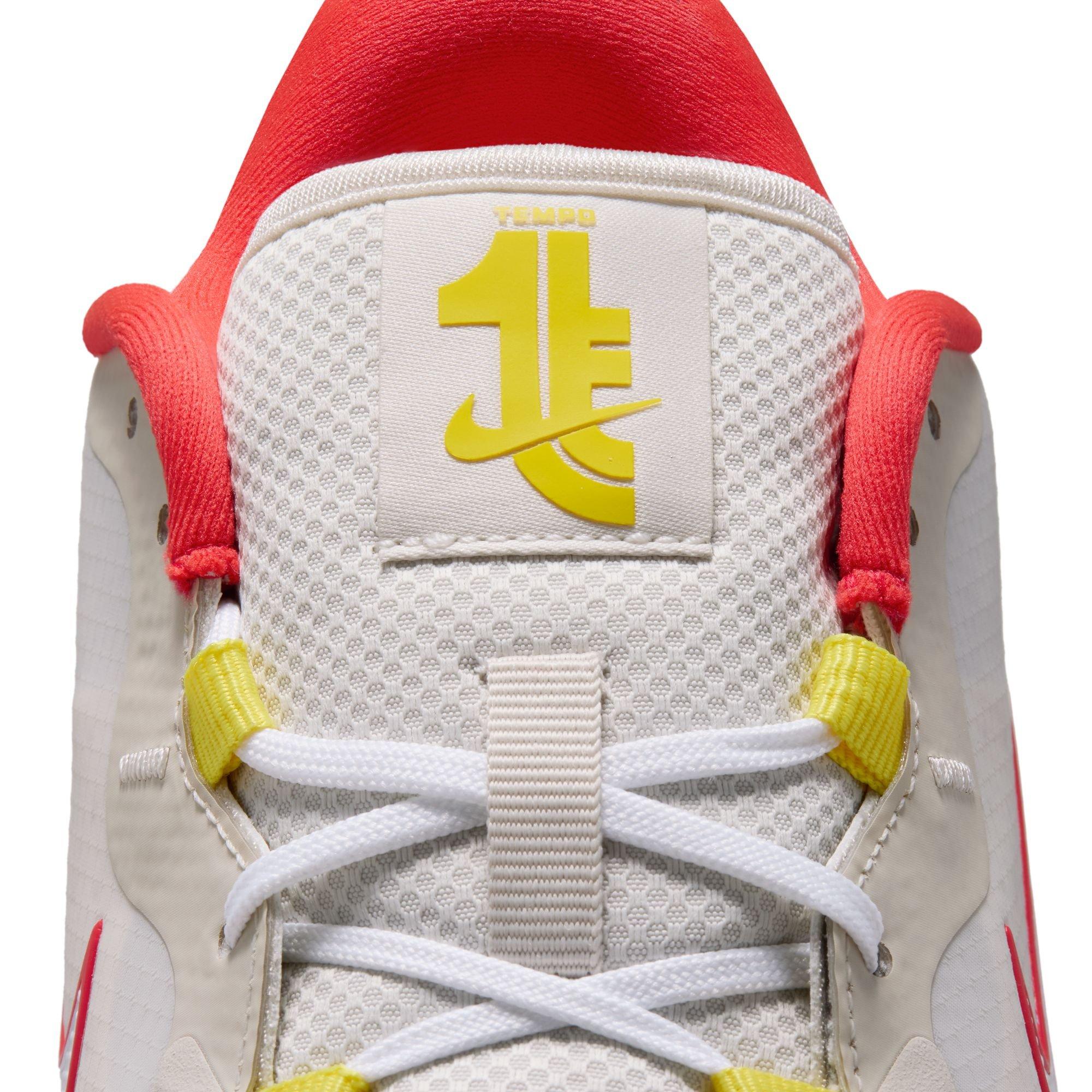 Tempo G Spikeless Golf Shoe - Off-White/Red