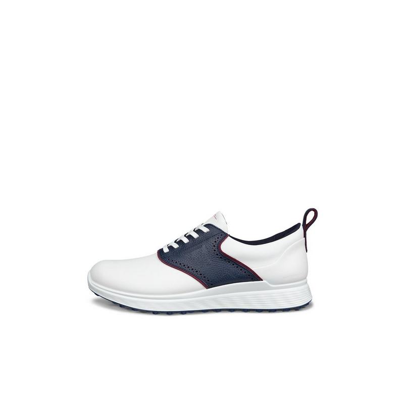 Men's S-Casual Spikeless Golf Shoe - White/Navy