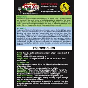 &Eacute;dition All-In On the Course Golf Game - 27 jetons VEGAS GOLF