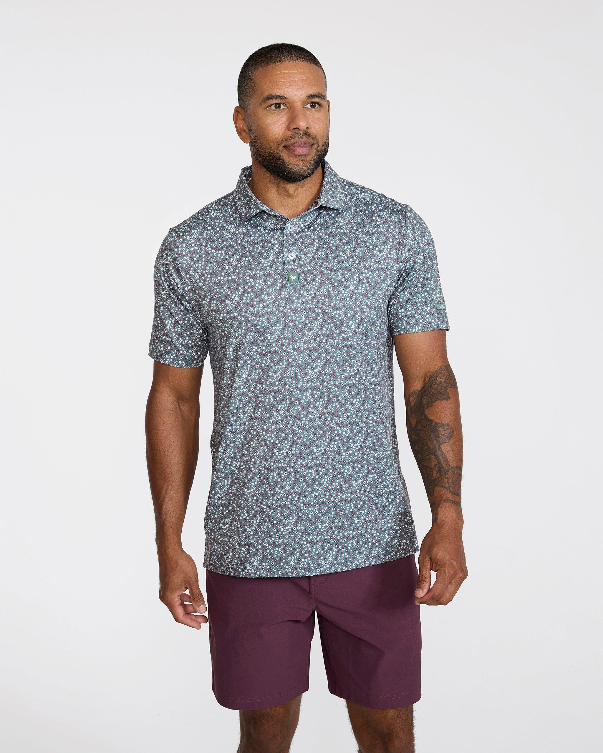 Men's Disty Down Short Sleeve Polo