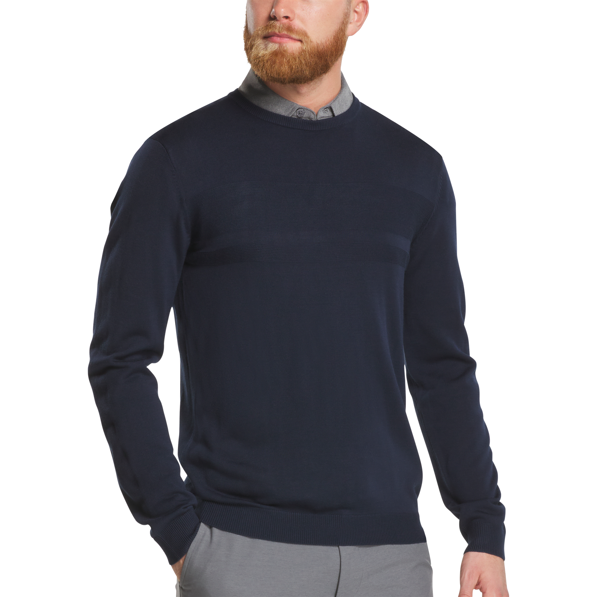 Men's Tonal Block Crewneck Sweater