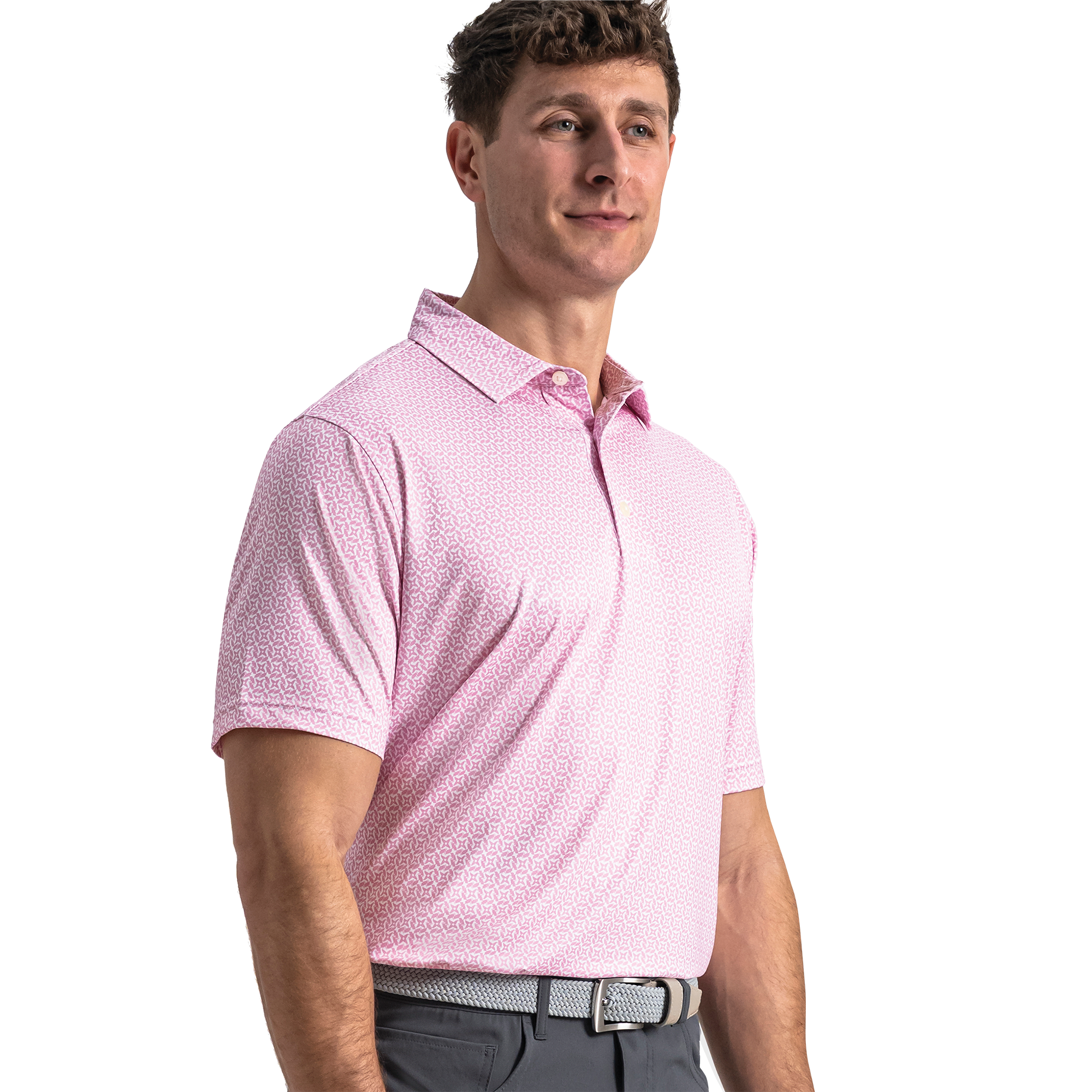 Men's Club Cube Short Sleeve Polo