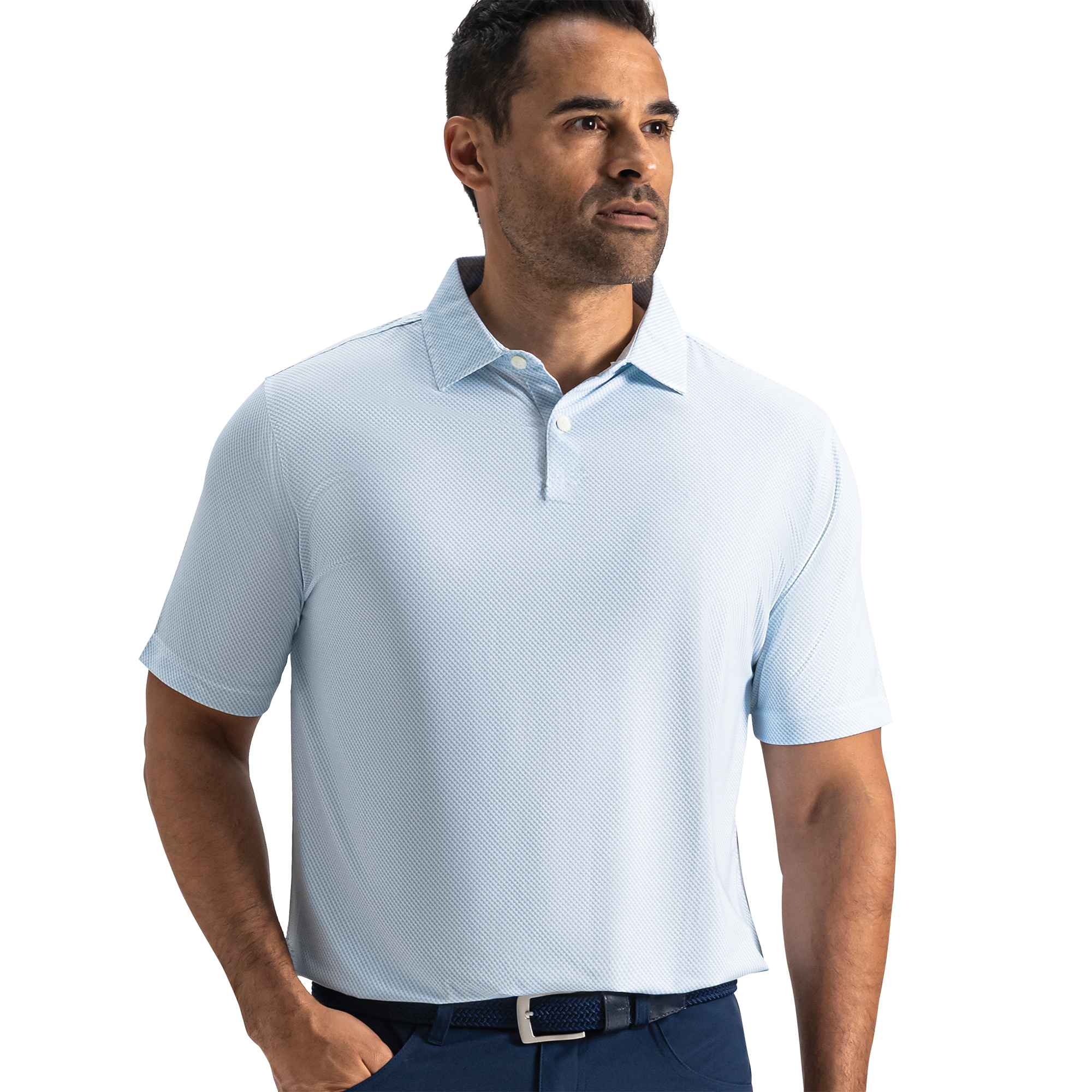 Men's Pixel Geo Short Sleeve Polo